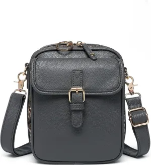 Forcipower Crossbody Leather Bag, Collaboraten1 Crossbody Leather Bag, Large Capacity, Shoulder Bags for Women Travel