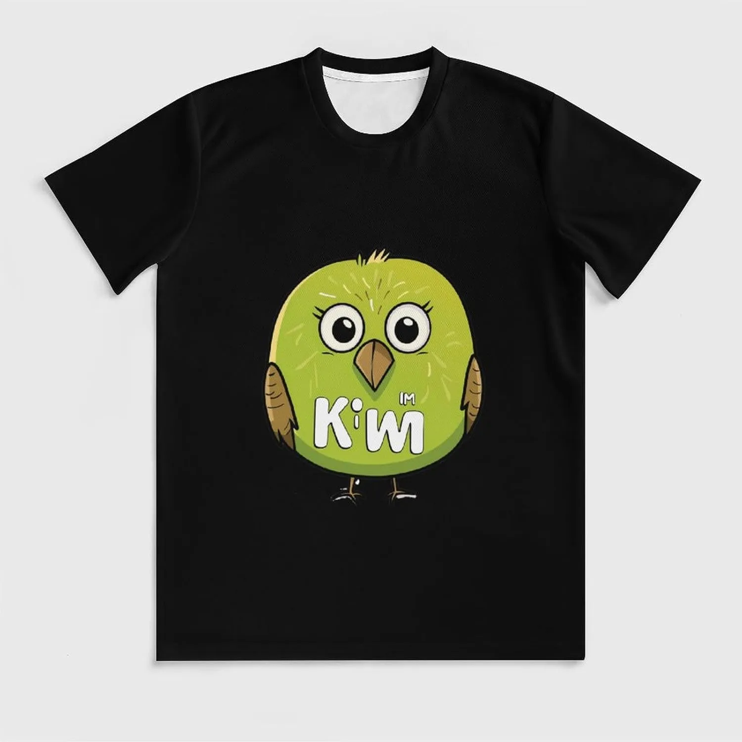 Funny Kiwi Bird Mens T-Shirts Short Sleeve Crew Shirts Summer Tee Top Casual Clothing for Beach Athletic Workout