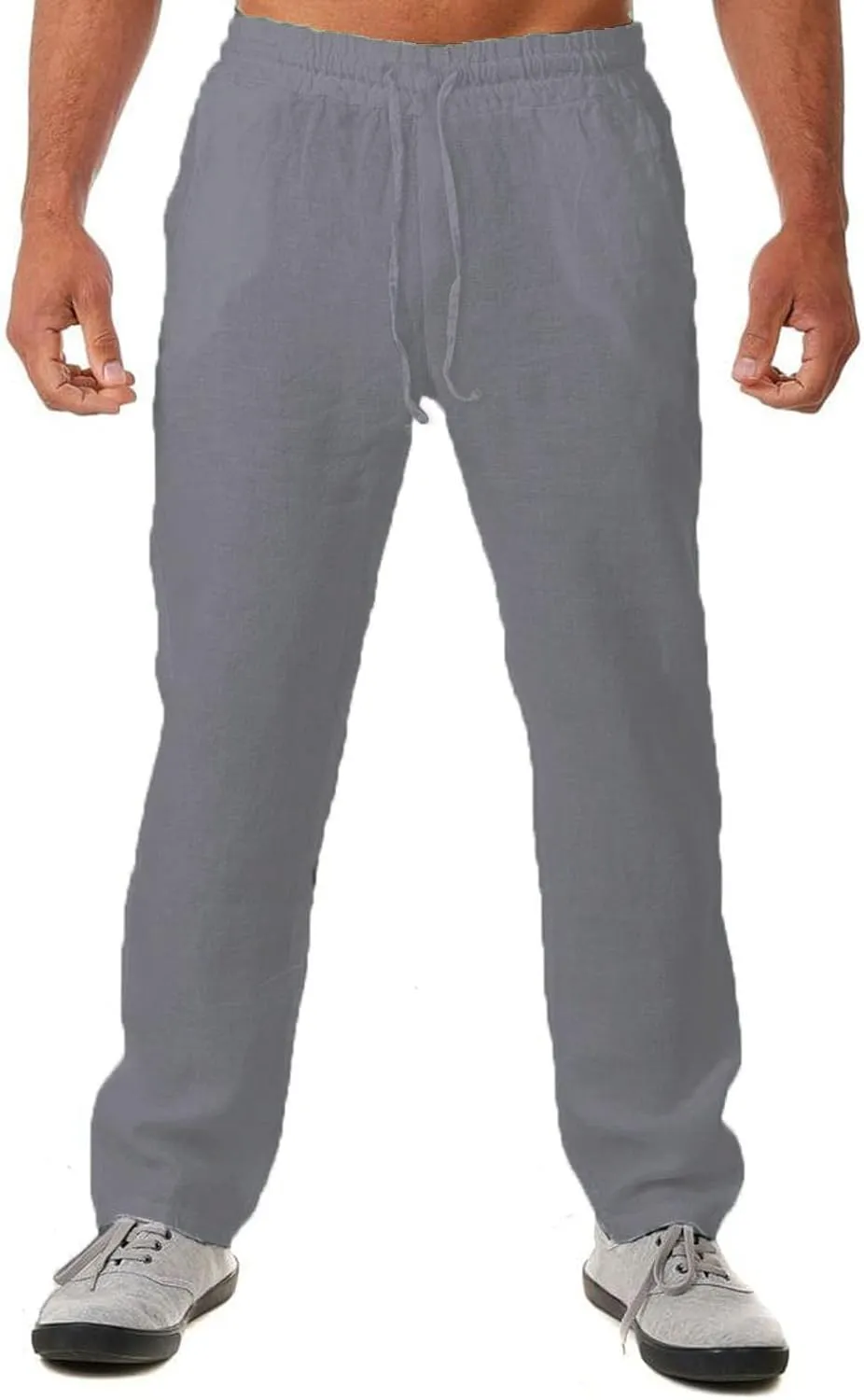 GIERIDUC Men's Drawstring Waist Cargo Pants Mens Cargo Shorts Size 33 Waist Mens Long Underwear Pants Fleece Cargo Pants Men