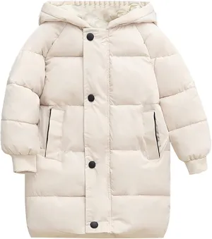 Girl Coats 2t Children's Down Padded Jacket Long Cotton Padded Jacket Baby Children's Big Girls down Winter Jacket