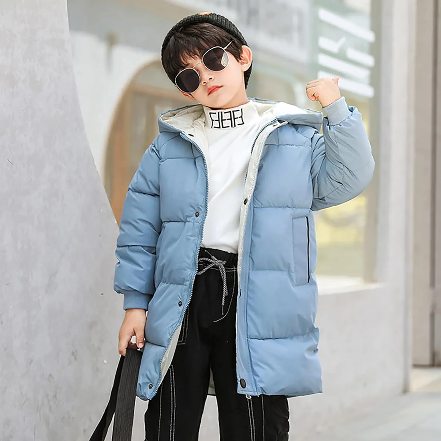 Girl Coats 2t Children's Down Padded Jacket Long Cotton Padded Jacket Baby Children's Big Girls down Winter Jacket