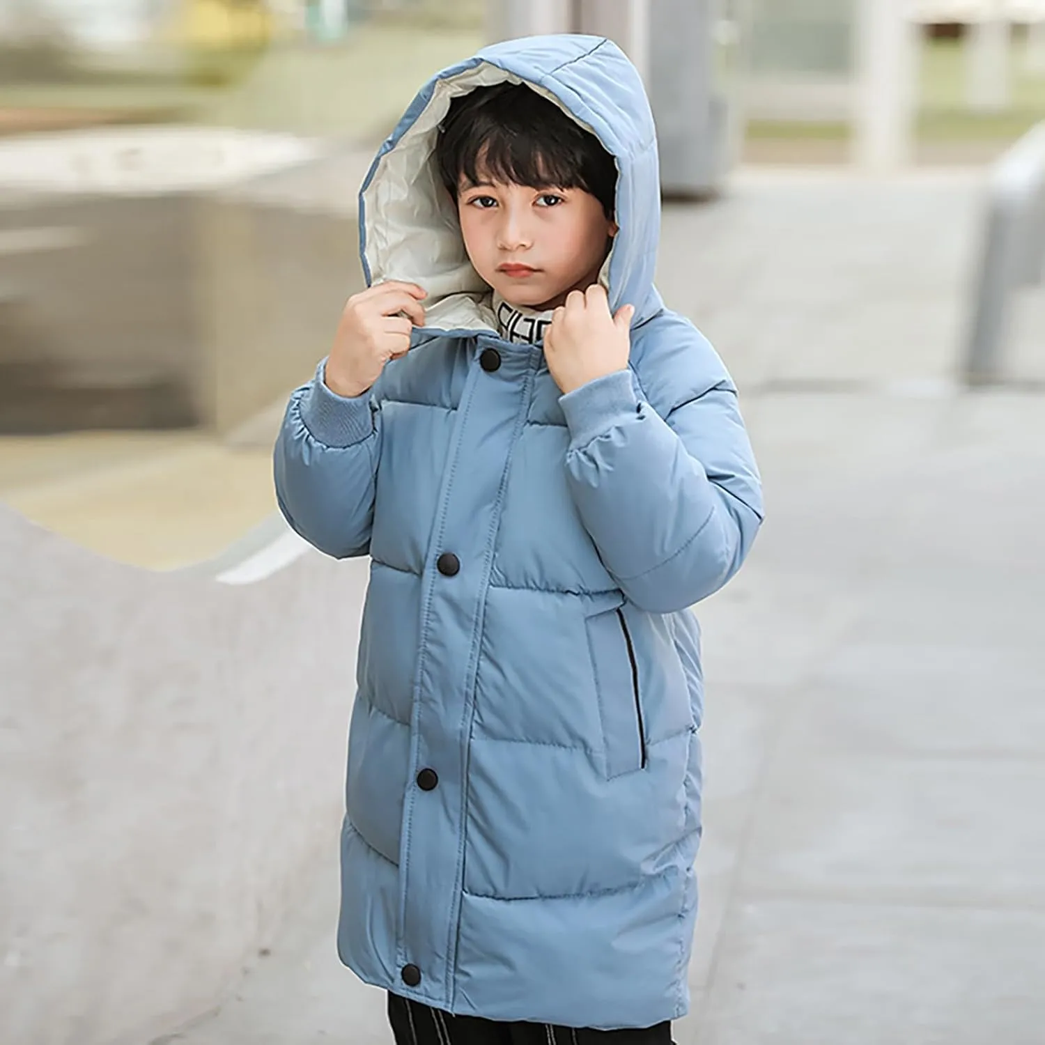 Girl Coats 2t Children's Down Padded Jacket Long Cotton Padded Jacket Baby Children's Big Girls down Winter Jacket