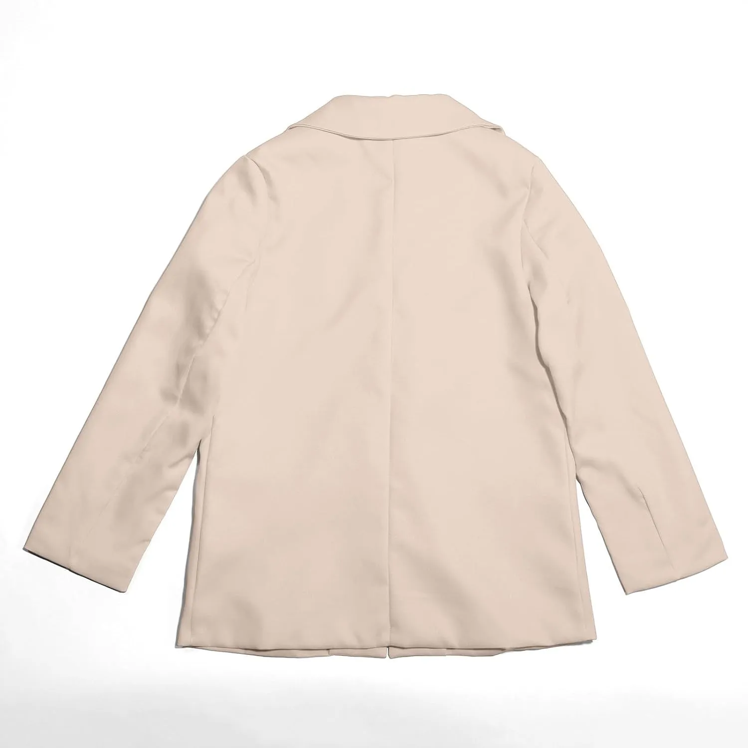 Girls Blazer Long Sleeve Shawl Collar Formal Blazers Suit Jacket Open Front Inner Pocket for Kids Size 3-14 Year