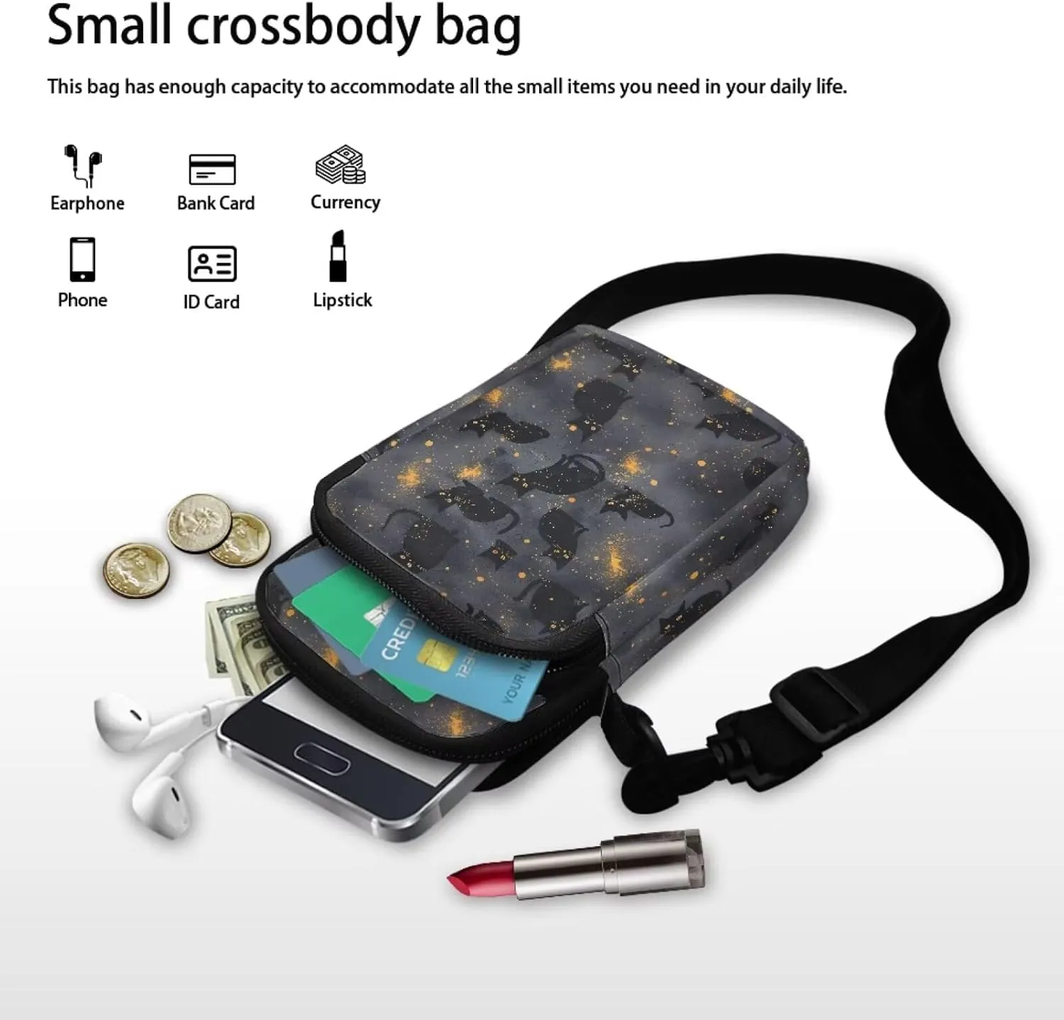Girls Shoulder Bags Crossbody Messenger Bag Chest Bag Phone Pouch for Travel School