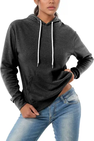 GIVON Women's Essential Pullover Hoodie Lightweight Long Sleeve Comfort Sweatshirt for Everyday Wear