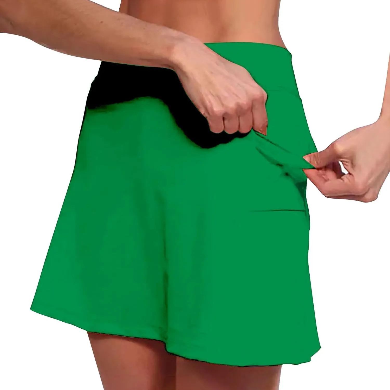 Golf Skirts for Women 18 inch Length Shorts for Women high Waisted Womens Athletic Shorts 5 inch Inseam with Pockets