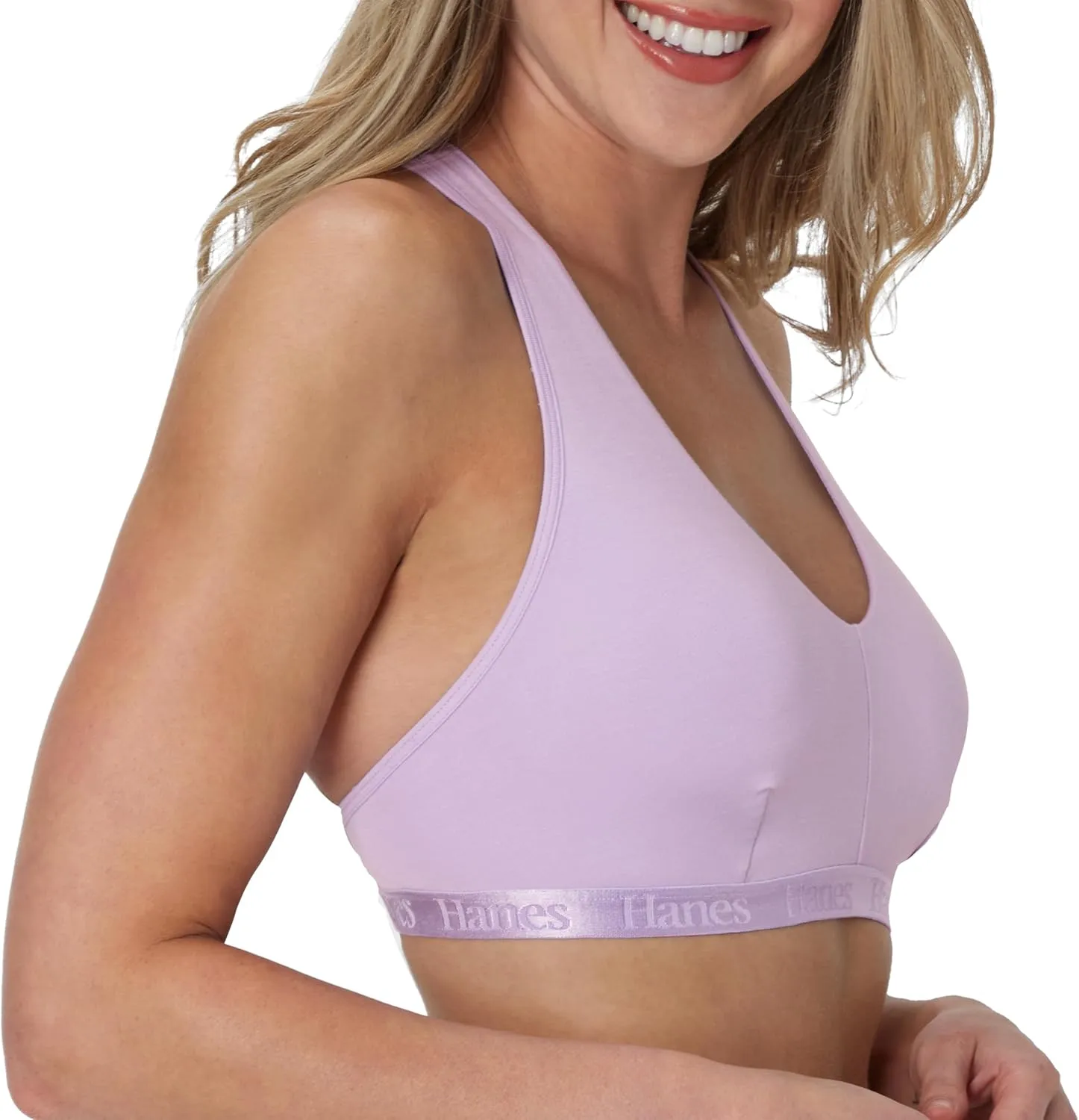 Hanes Women's Originals Supersoft Racerback, Viscose from Bamboo Bralette