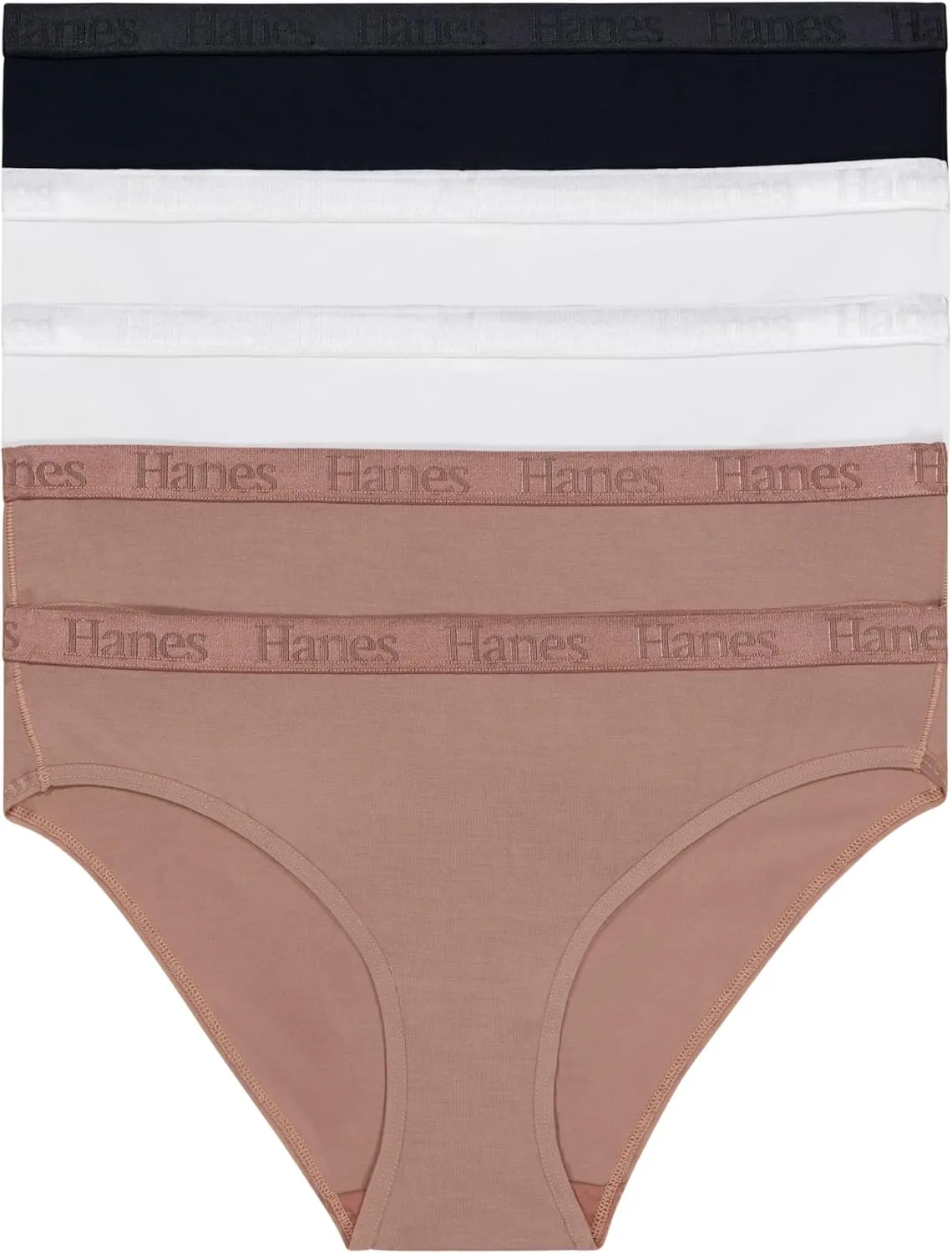 Hanes Women's Originals Ultra Supersoft Bikini Underwear, 5-Pack, Viscose From Bamboo Bikini