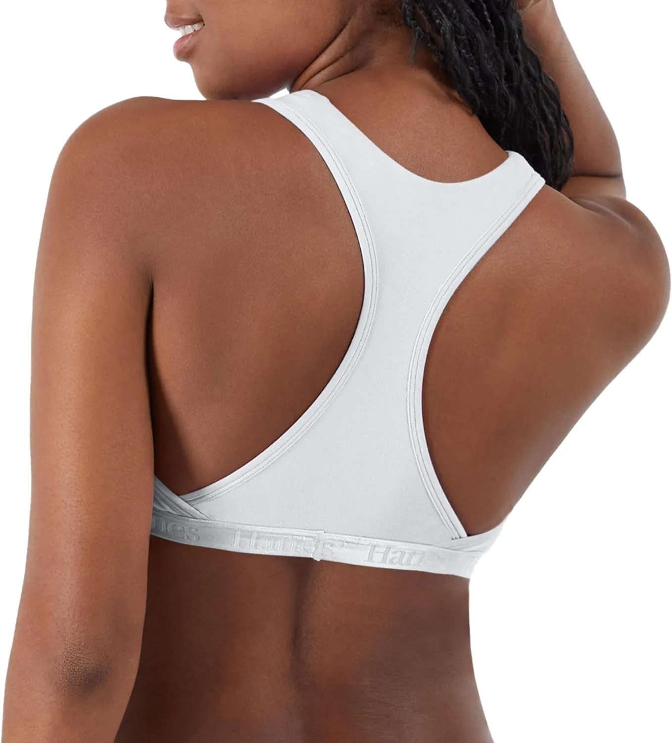 Hanes Women's Originals Ultra Supersoft Racerback, Viscose from Bamboo Bralette