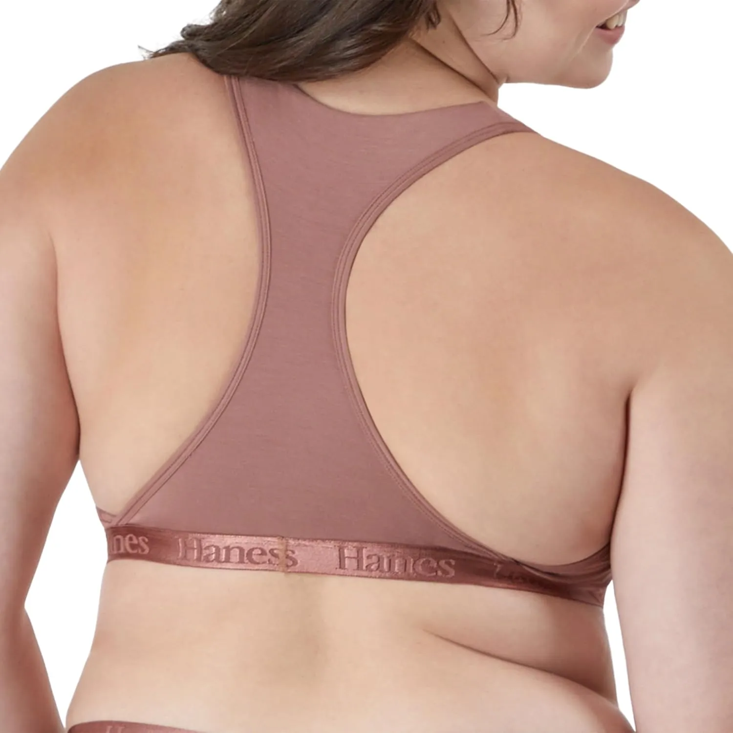 Hanes Women's Originals Ultra Supersoft Racerback, Viscose from Bamboo Bralette
