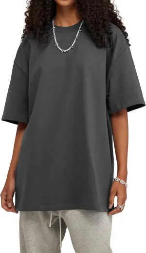 Hatant T-Shirts for Men Oversized Tee Shirts Heavyweight Crew Neck Short Sleeve Tee Basic Cotton T Shirts Unisex Adult