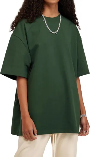 Hatant T-Shirts for Men Oversized Tee Shirts Heavyweight Crew Neck Short Sleeve Tee Basic Cotton T Shirts Unisex Adult