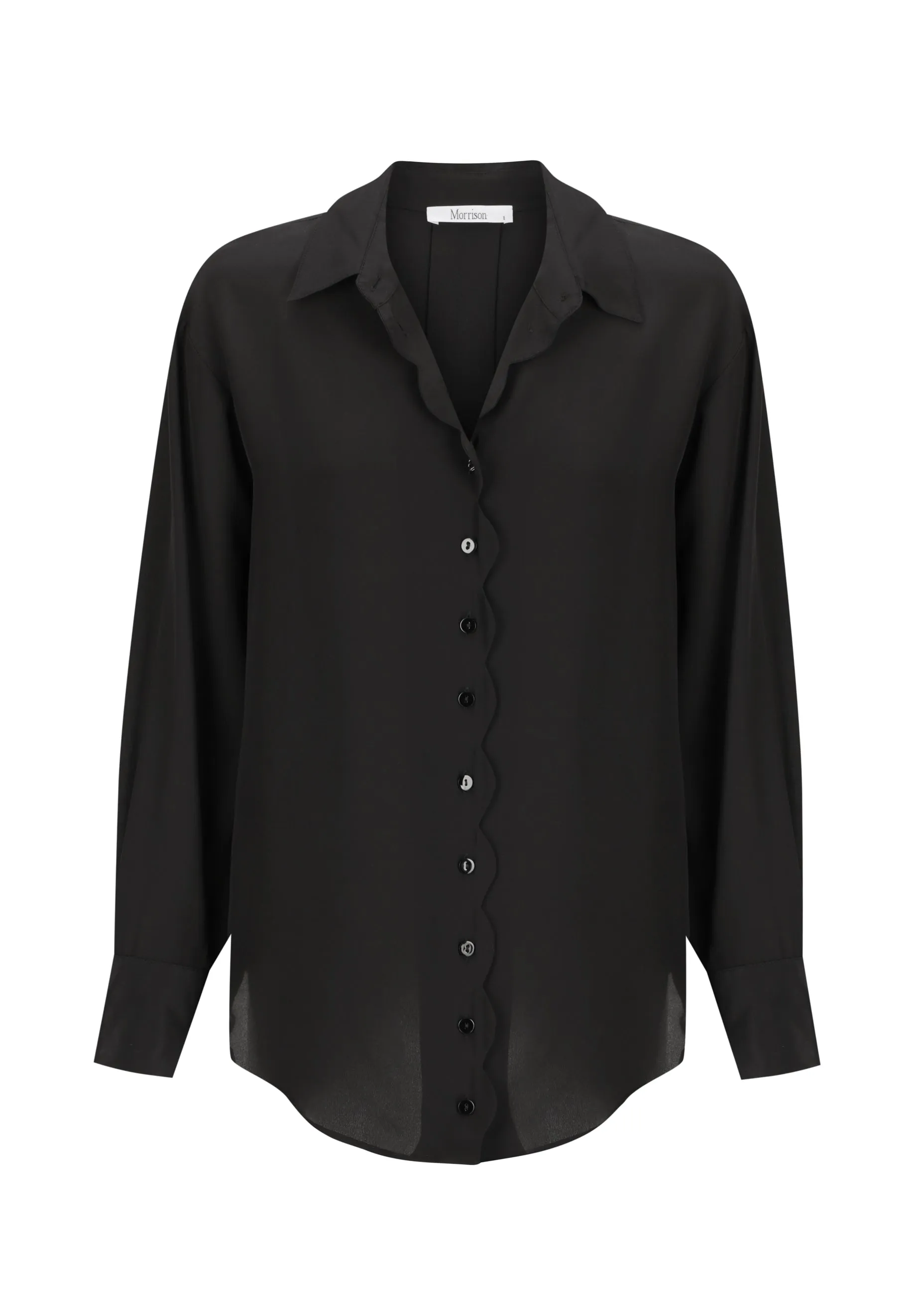 Hazel Silk Shirt_Black