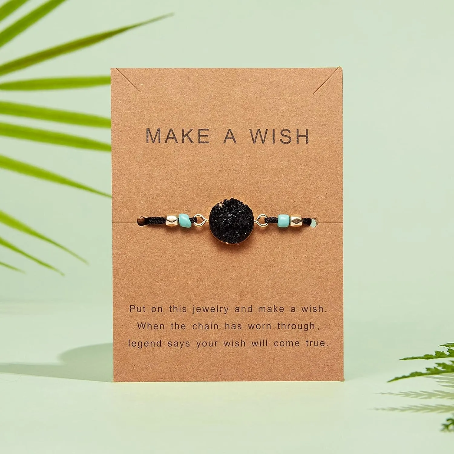 Heart Costume Bracelet Woven Personalized Hand Paper Woven Card Bracelet Resin Jewelry Bracelets Colorful Tassel Earrings (Black, One Size)