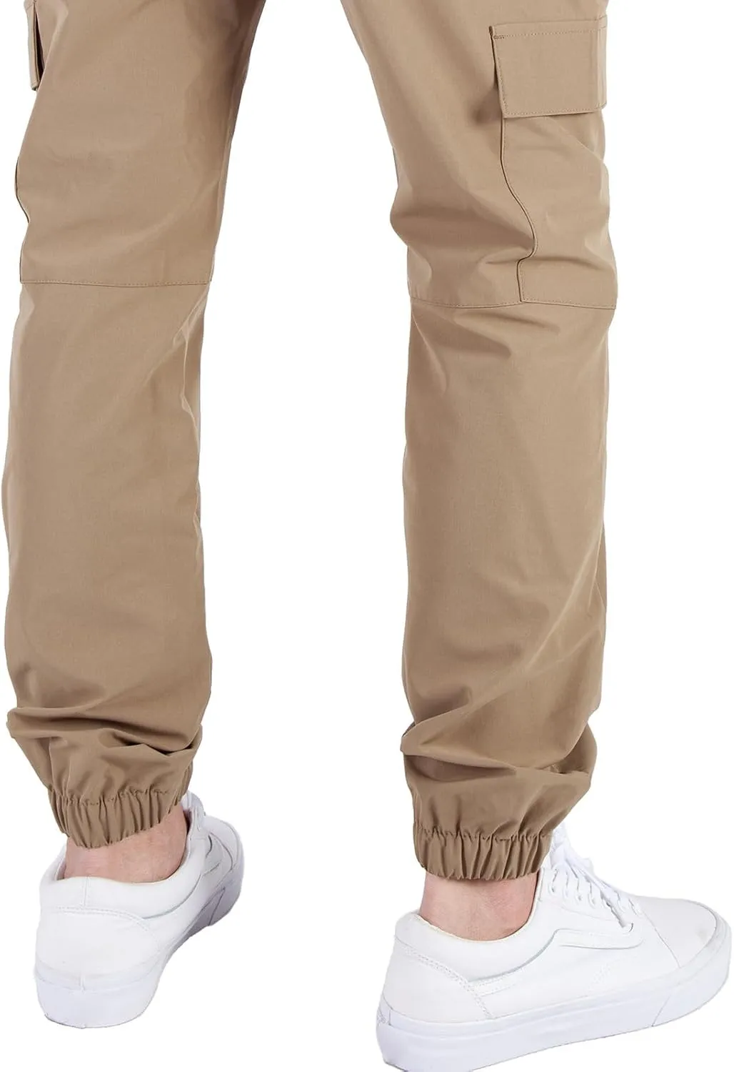 ITALYMORN Mens Lightweight Cargo Joggers with 6 Pockets Slim Fit Casual Pants Elastic Waist Outdoor Running Everyday Wear