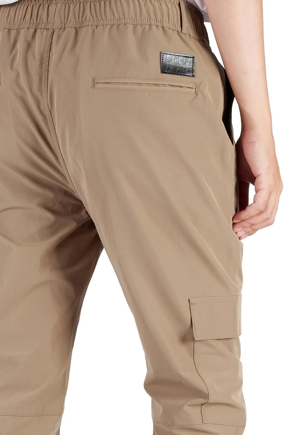ITALYMORN Mens Lightweight Cargo Joggers with 6 Pockets Slim Fit Casual Pants Elastic Waist Outdoor Running Everyday Wear
