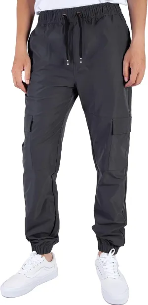 ITALYMORN Mens Lightweight Cargo Joggers with 6 Pockets Slim Fit Casual Pants Elastic Waist Outdoor Running Everyday Wear