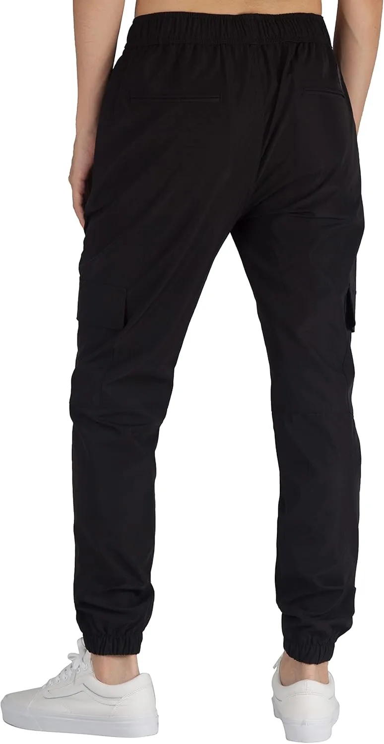 ITALYMORN Mens Lightweight Cargo Joggers with 6 Pockets Slim Fit Casual Pants Elastic Waist Outdoor Running Everyday Wear