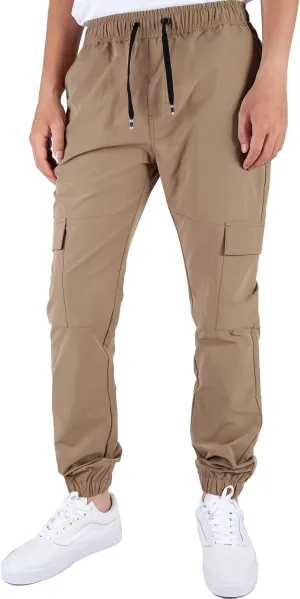 ITALYMORN Mens Lightweight Cargo Joggers with 6 Pockets Slim Fit Casual Pants Elastic Waist Outdoor Running Everyday Wear