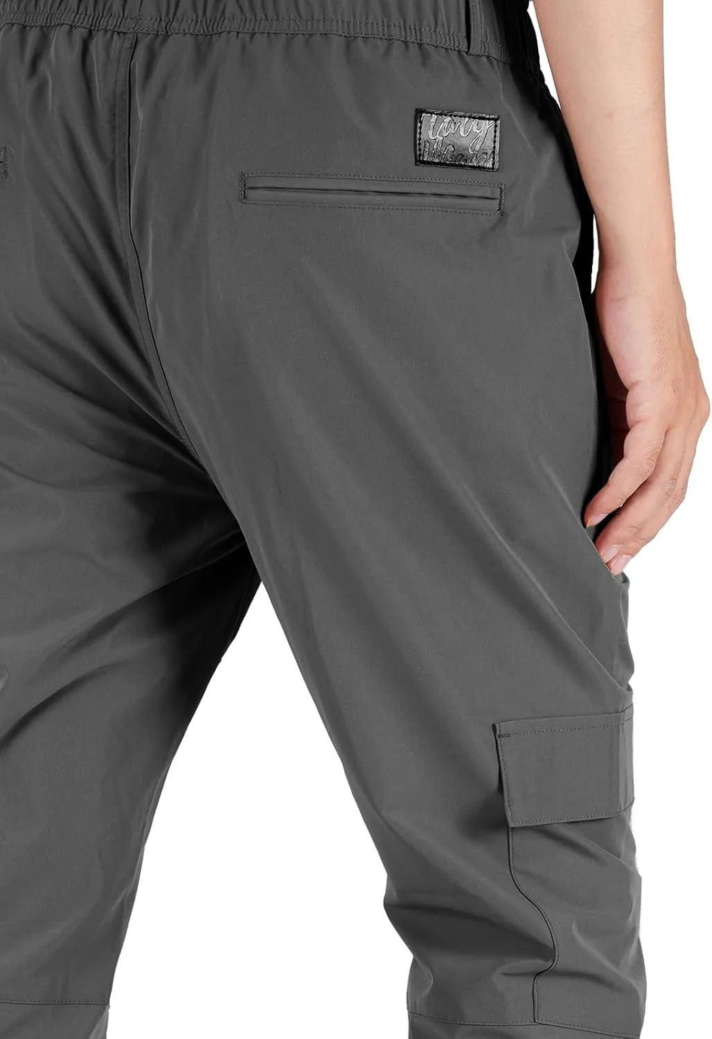ITALYMORN Mens Lightweight Cargo Joggers with 6 Pockets Slim Fit Casual Pants Elastic Waist Outdoor Running Everyday Wear