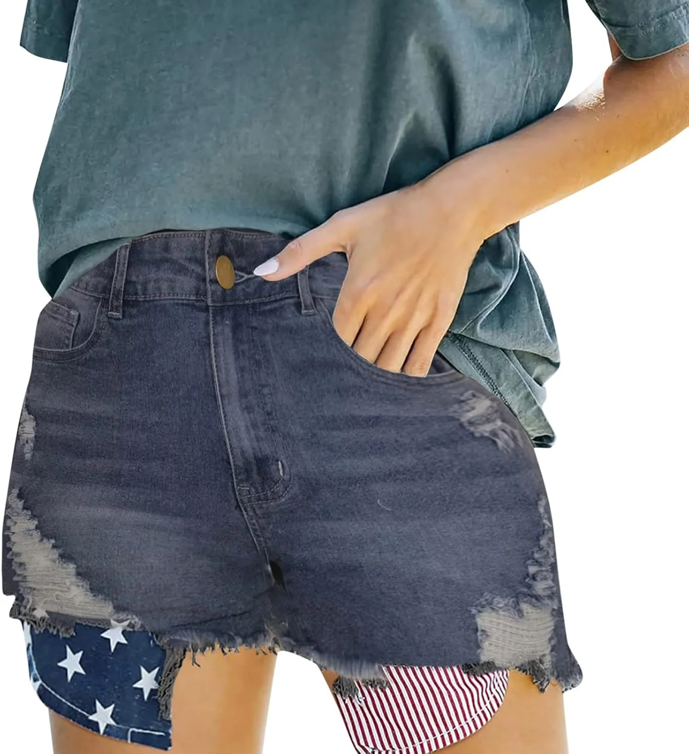 Jean Shorts for Women High Waisted Stretchy Casual Denim Comfy Pants Shorts Summer Y2K 2025 Trendy Jeans with Pockets