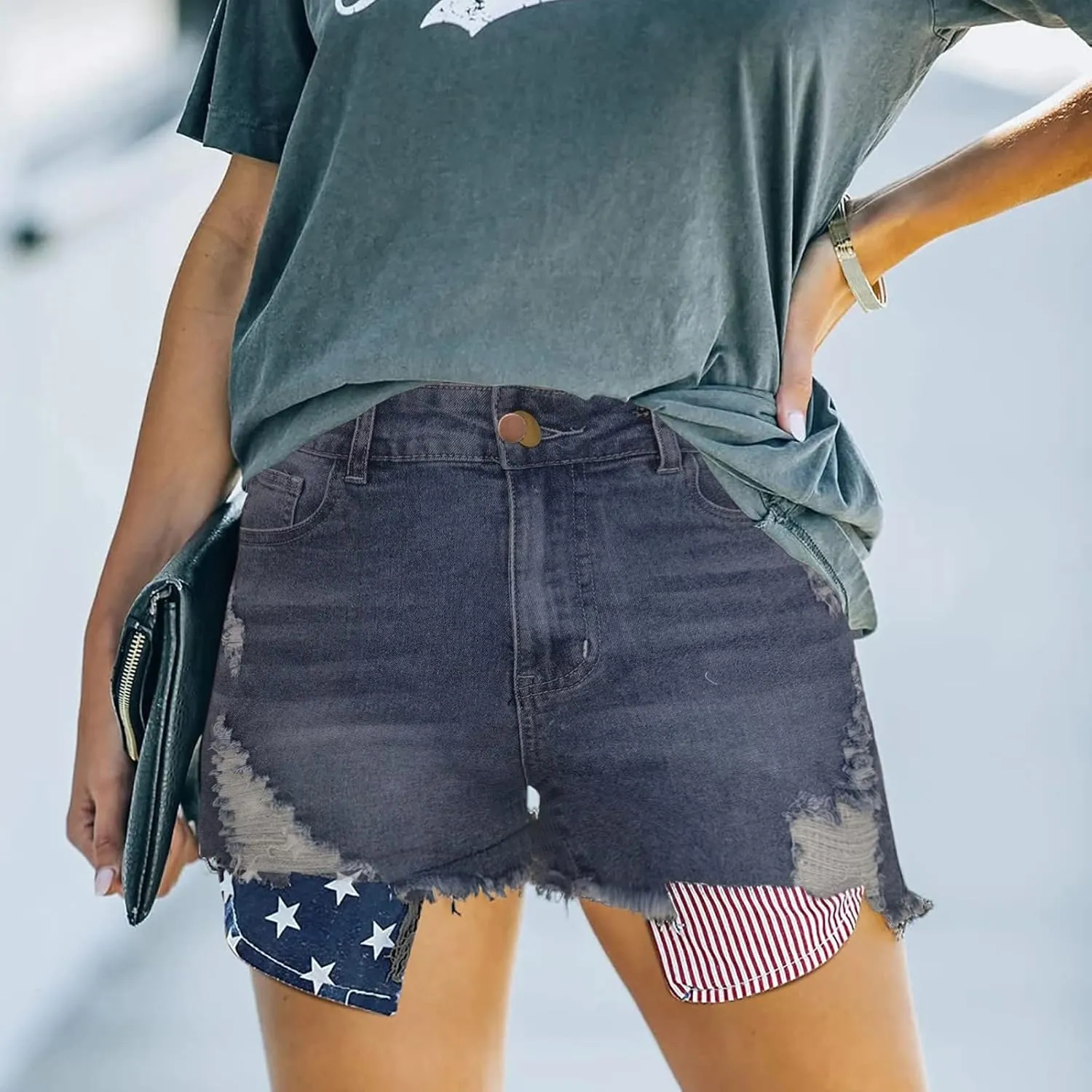 Jean Shorts for Women High Waisted Stretchy Casual Denim Comfy Pants Shorts Summer Y2K 2025 Trendy Jeans with Pockets