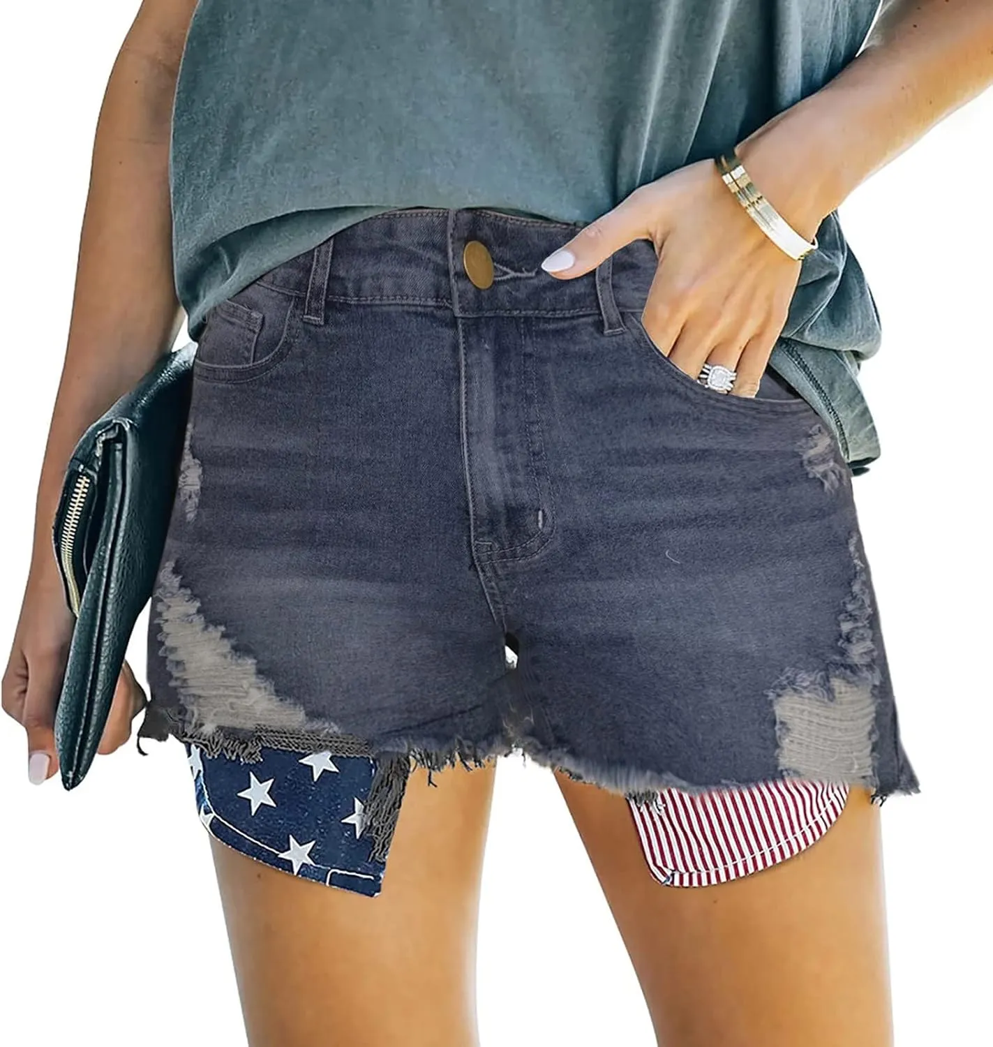Jean Shorts for Women High Waisted Stretchy Casual Denim Comfy Pants Shorts Summer Y2K 2025 Trendy Jeans with Pockets