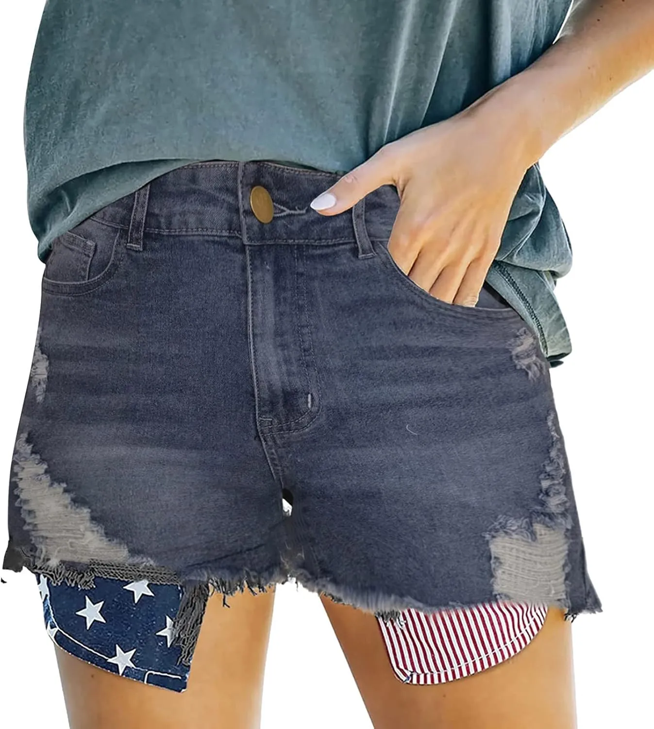 Jean Shorts for Women High Waisted Stretchy Casual Denim Comfy Pants Shorts Summer Y2K 2025 Trendy Jeans with Pockets