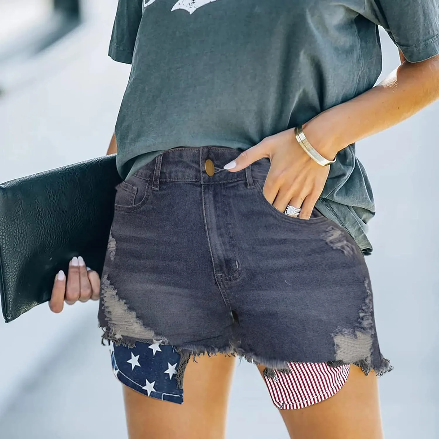 Jean Shorts for Women High Waisted Stretchy Casual Denim Comfy Pants Shorts Summer Y2K 2025 Trendy Jeans with Pockets