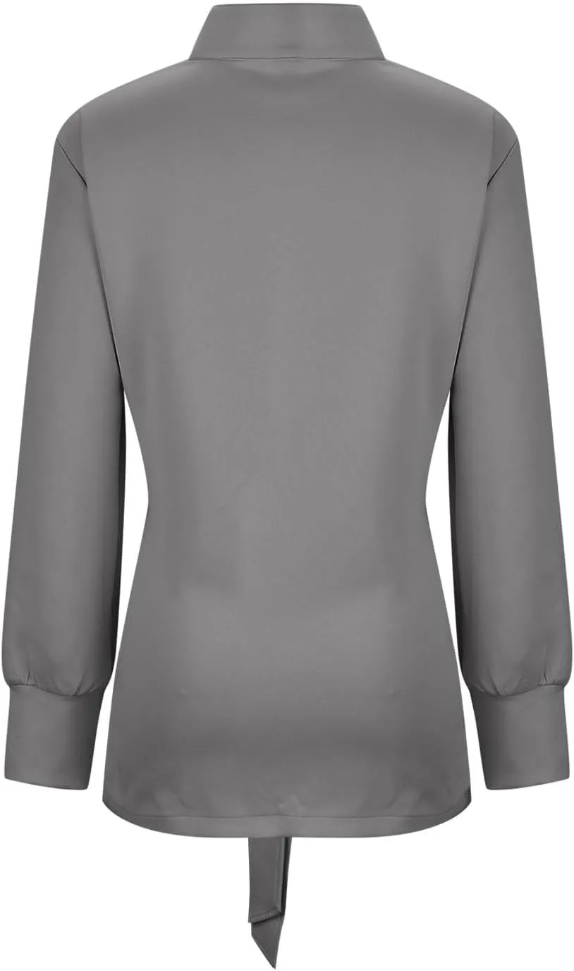 jsaierl Jackets for Women Belted Casual Long Sleeve Wrap Trench Coat 2024 Fall Trendy Button Up Lapel Dressy Outerwear
