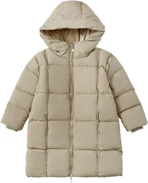 Kids Toddler Baby Girls Boys Winter Warm Thick Solid Cotton Long Sleeve Padded Jacket Coat Clothes Coats for Kids