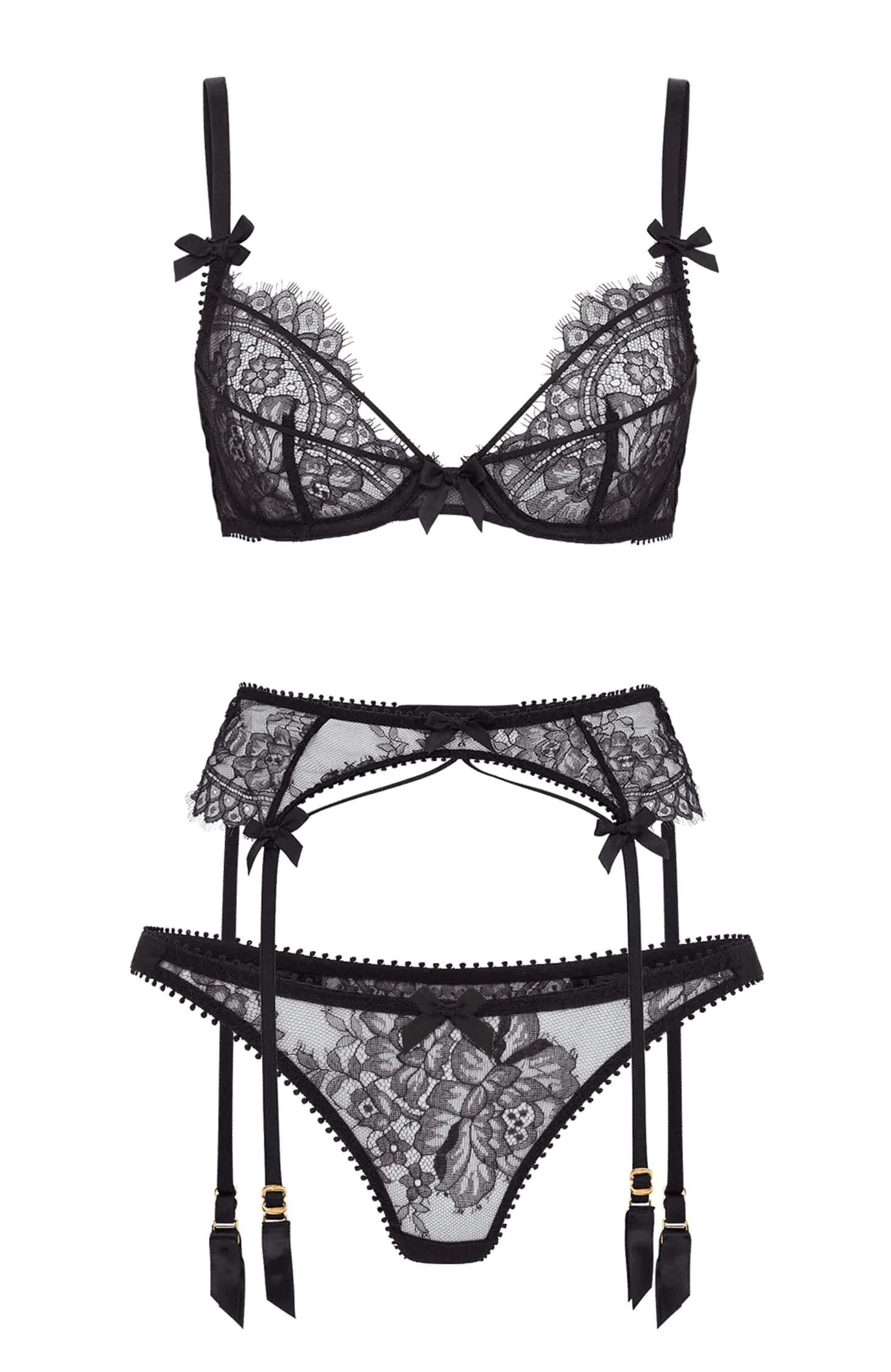 Kiya Bra, Suspender and Thong Set