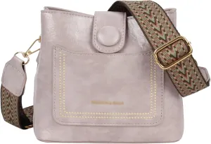 LABANCA Women Vegan Leather Crossbody Bag Hobo Purse Shoulder Bags with Guitar Strap
