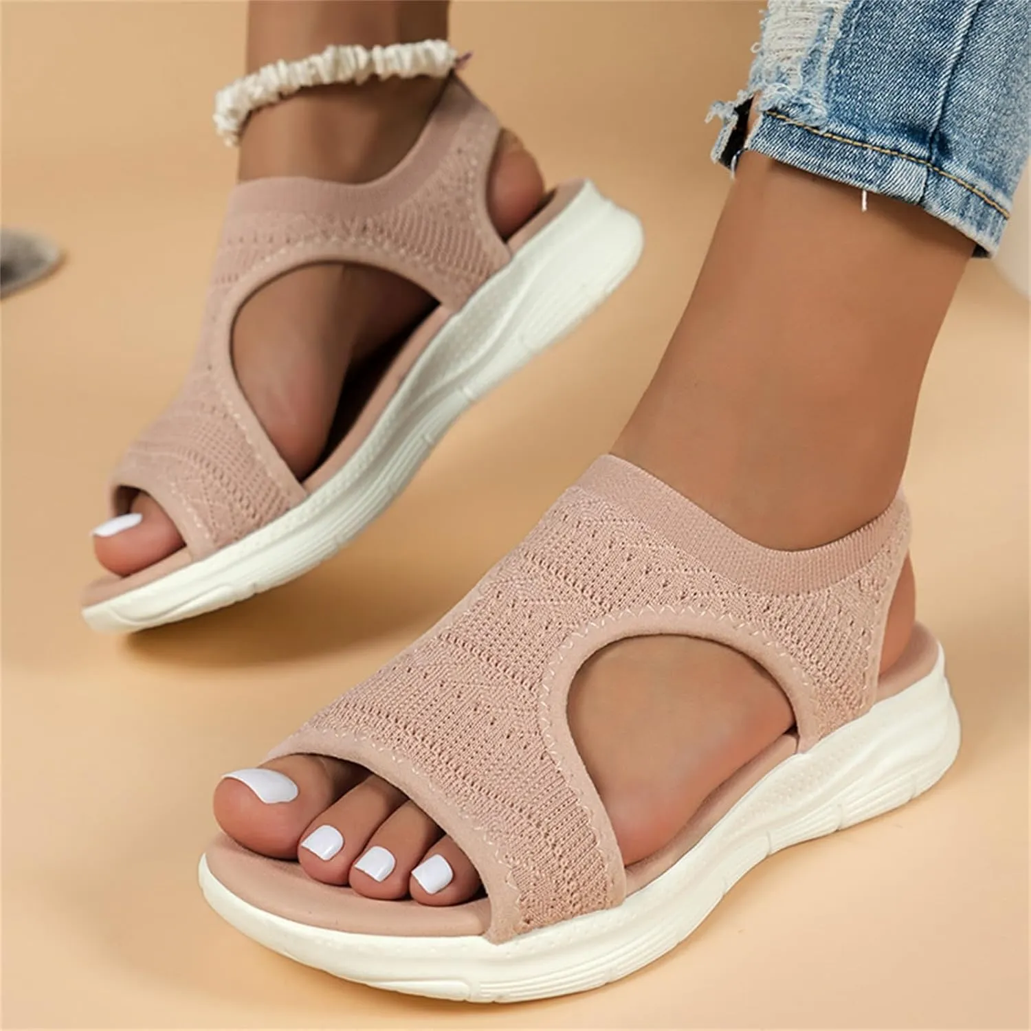 Ladmiple Sandals Women Comfortable Arch Support Walking Flip Flops Orthopedic Sandals Dressy Summer Orthotic Beach Shoes 2025
