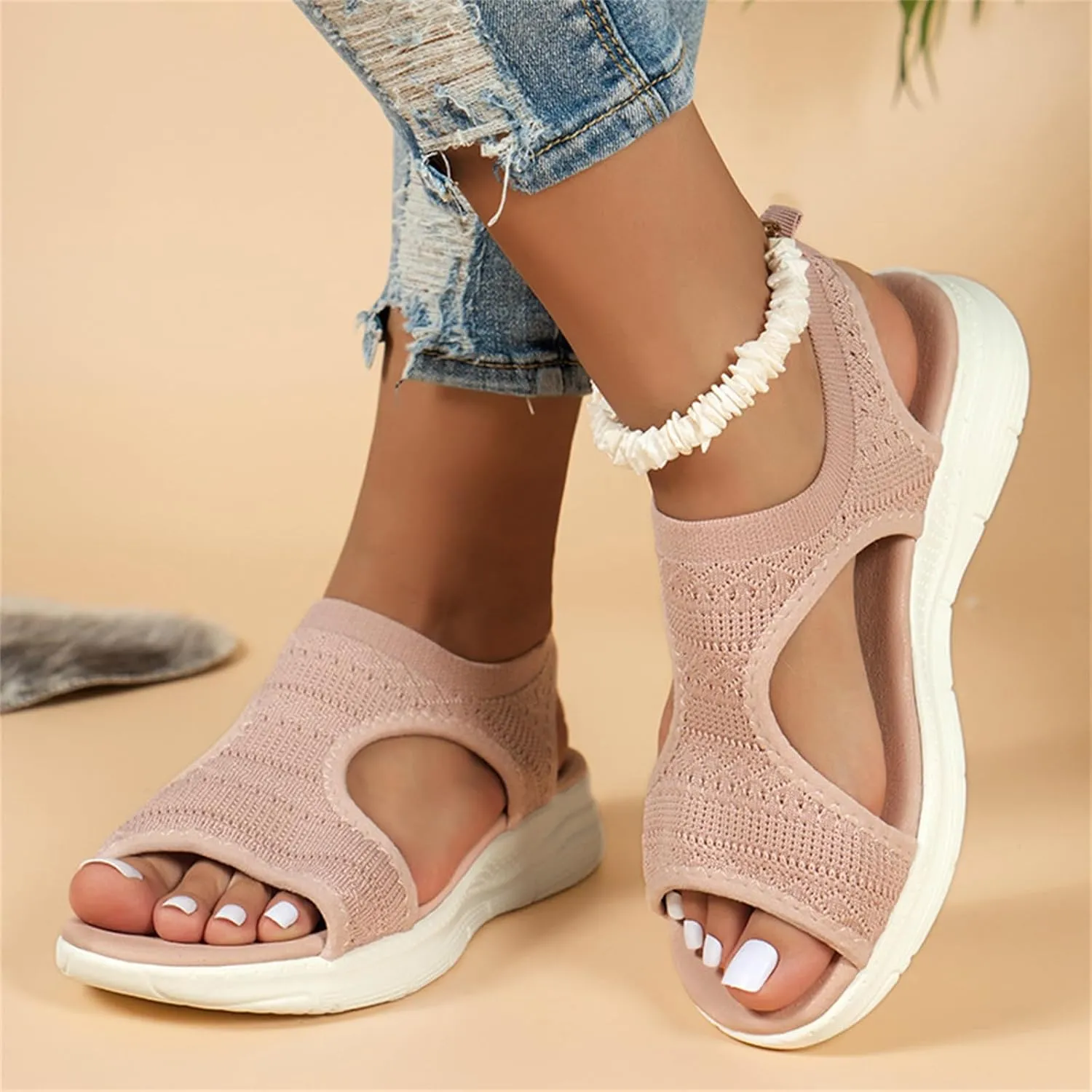 Ladmiple Sandals Women Comfortable Arch Support Walking Flip Flops Orthopedic Sandals Dressy Summer Orthotic Beach Shoes 2025