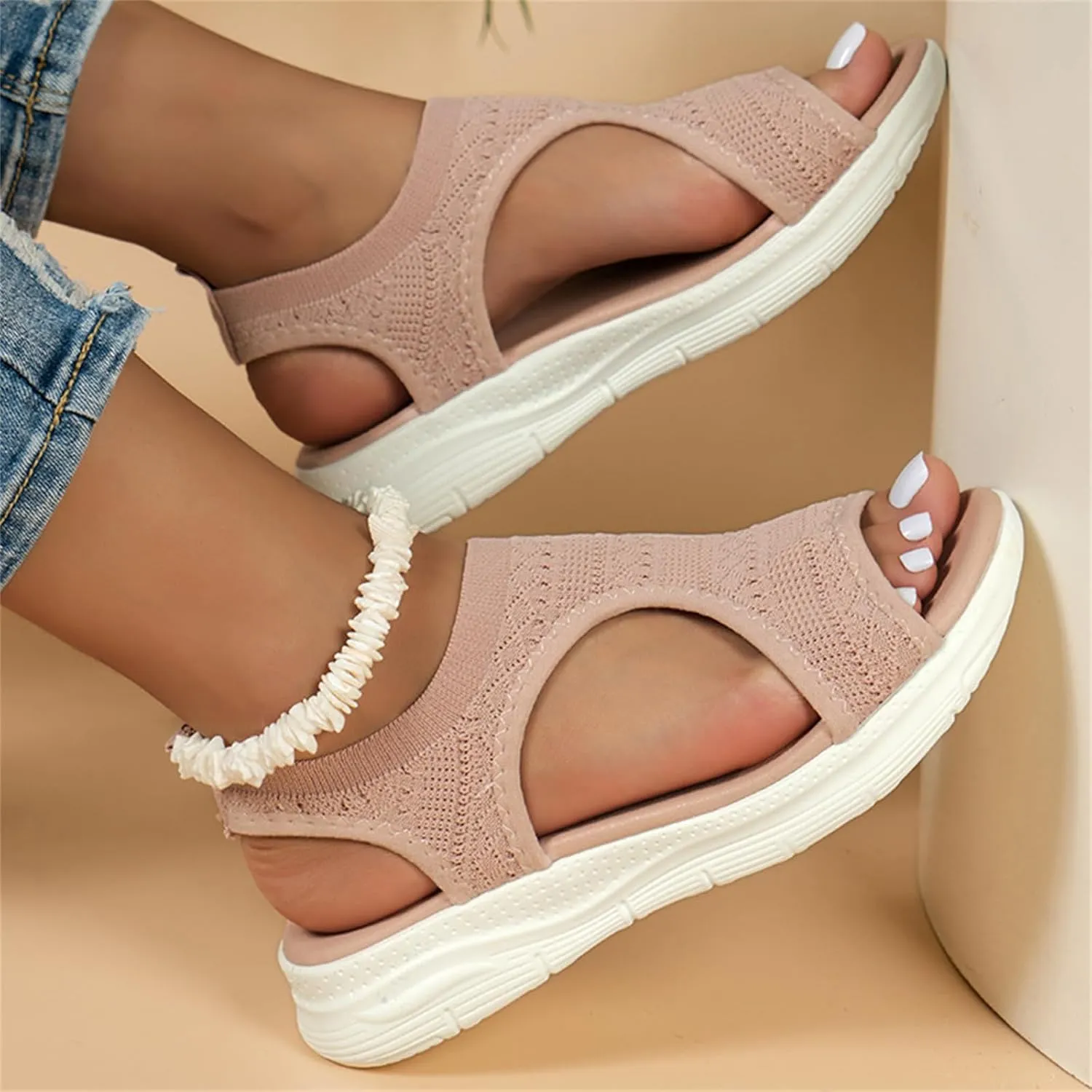 Ladmiple Sandals Women Comfortable Arch Support Walking Flip Flops Orthopedic Sandals Dressy Summer Orthotic Beach Shoes 2025