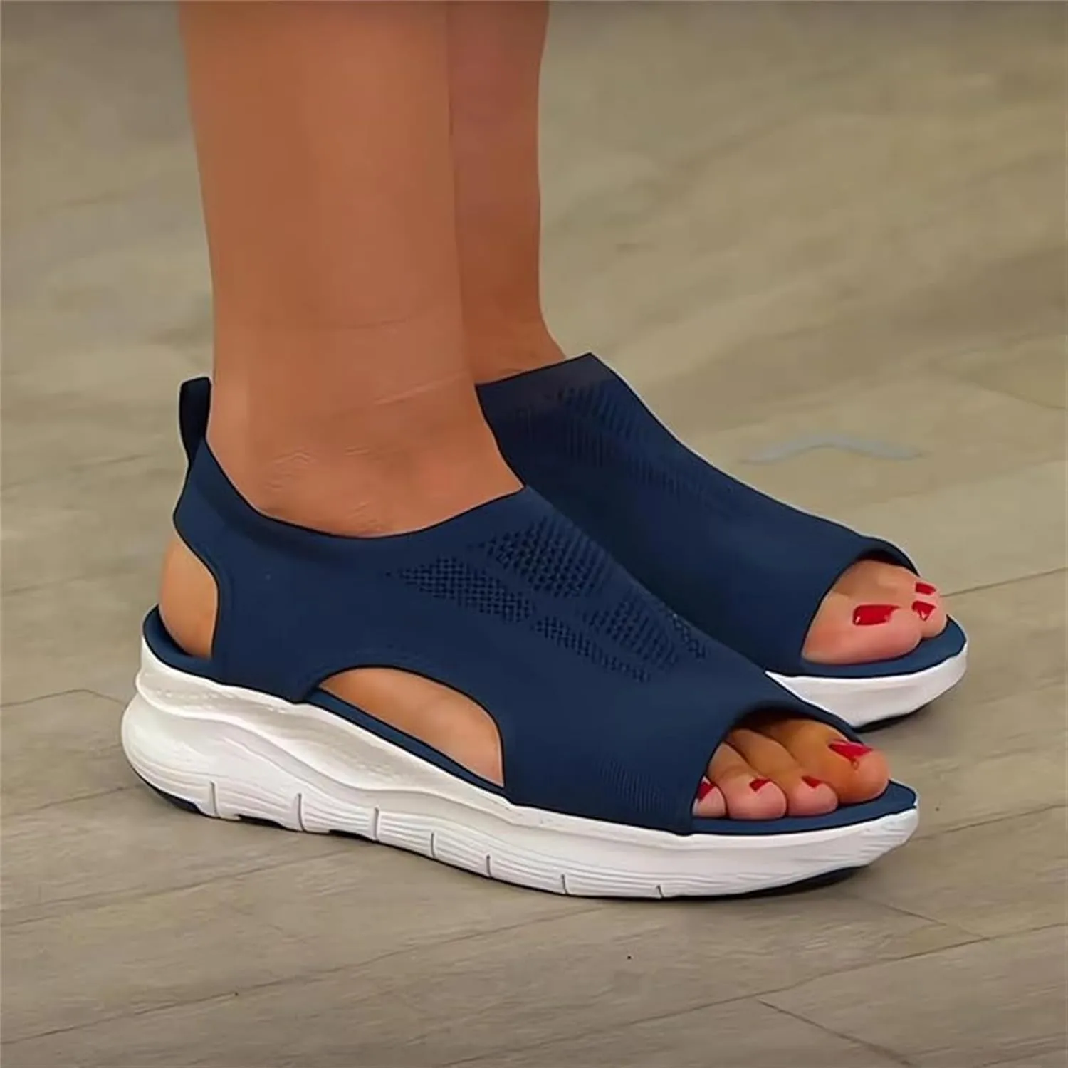 Ladmiple Sandals Women Comfortable Cute Orthotic Slides Orthopedic Sandal Dressy Summer Walking Beach Shoes with Arch Support