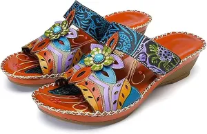 Ladmiple Sandals Women Dressy Comfortable Orthopedic Sandals Arch Support Flip Flops Soft Summer Beach Shoes Orthotic Slides