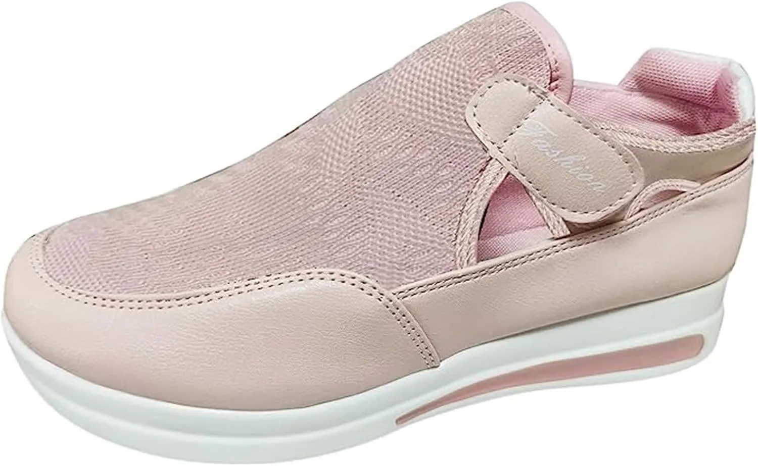 Ladmiple Shoes For Women Sneakers Slip Ons Walking Shoes Non Slip Lightweight Gym Fashion Lace Up Platform Flats Loafers