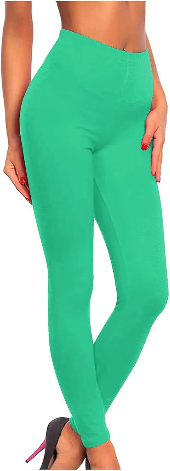 Leggings for Women High Waisted Stretch Biker Pants Casual Soft Workout Yoga Trousers Regular Tummy Control Pants