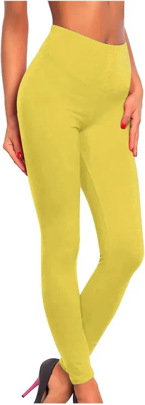 Leggings for Women High Waisted Stretch Biker Pants Casual Soft Workout Yoga Trousers Regular Tummy Control Pants