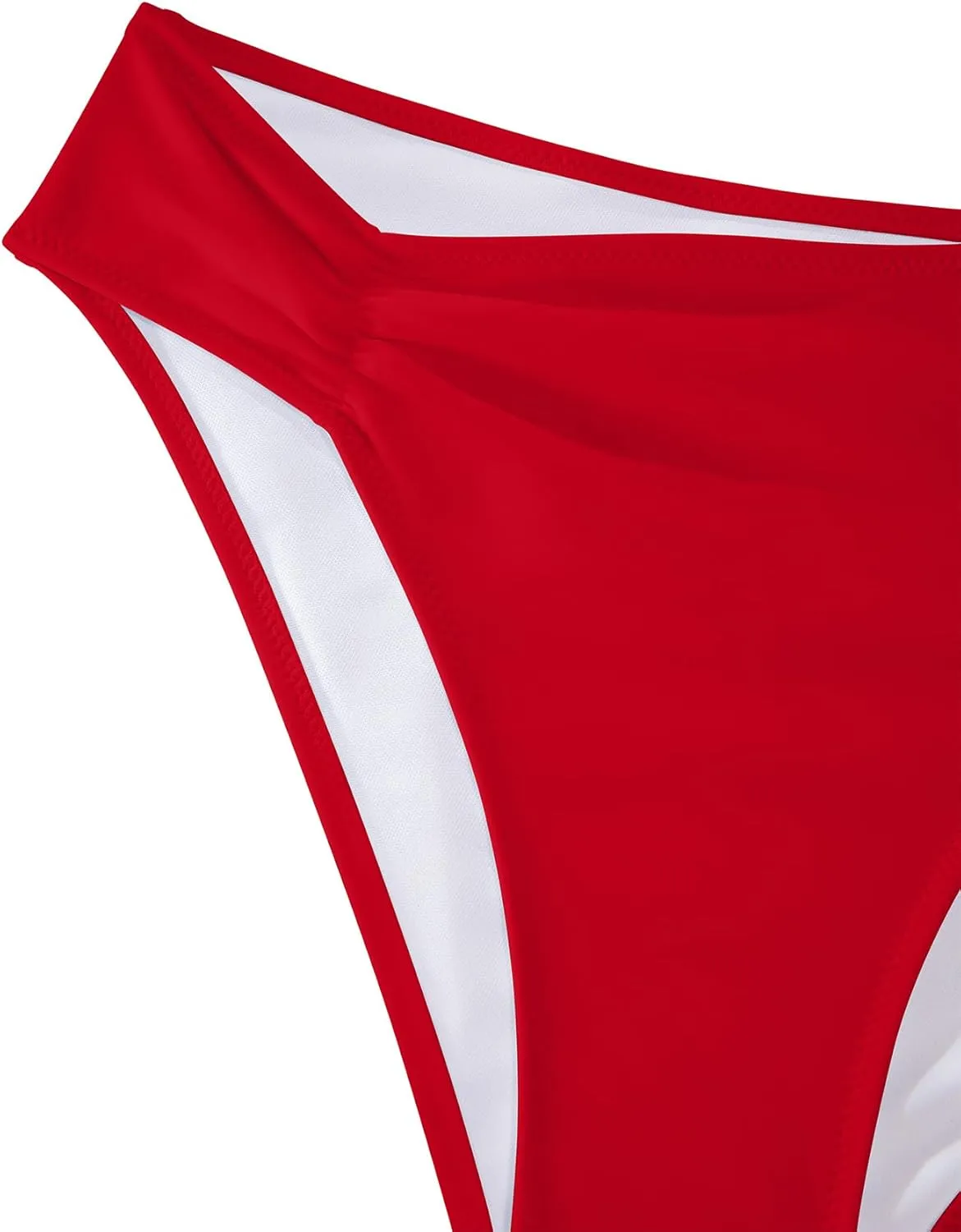 Lilosy Sexy Knotted Ruched High Cut Leg One Piece Swimsuit