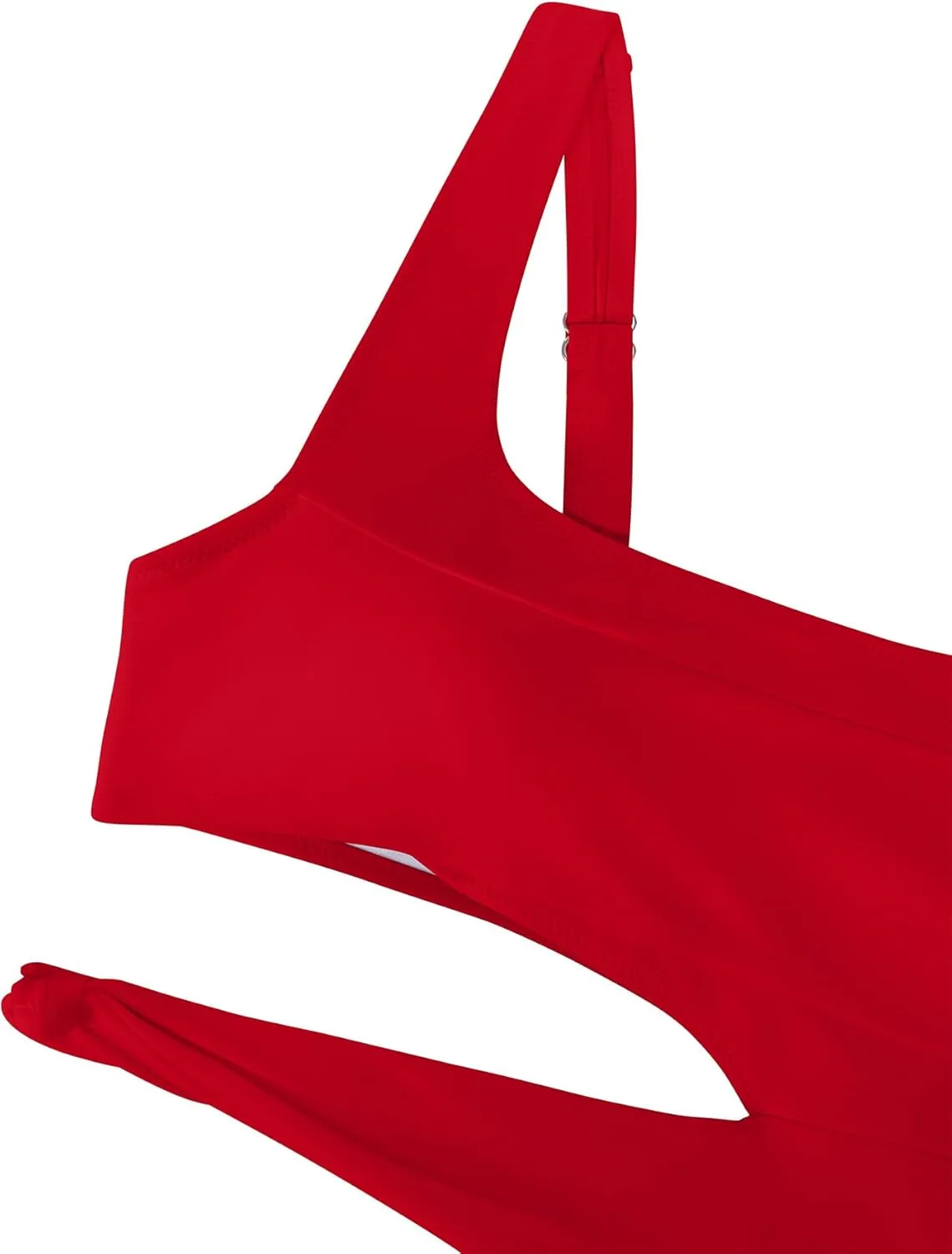 Lilosy Sexy Knotted Ruched High Cut Leg One Piece Swimsuit