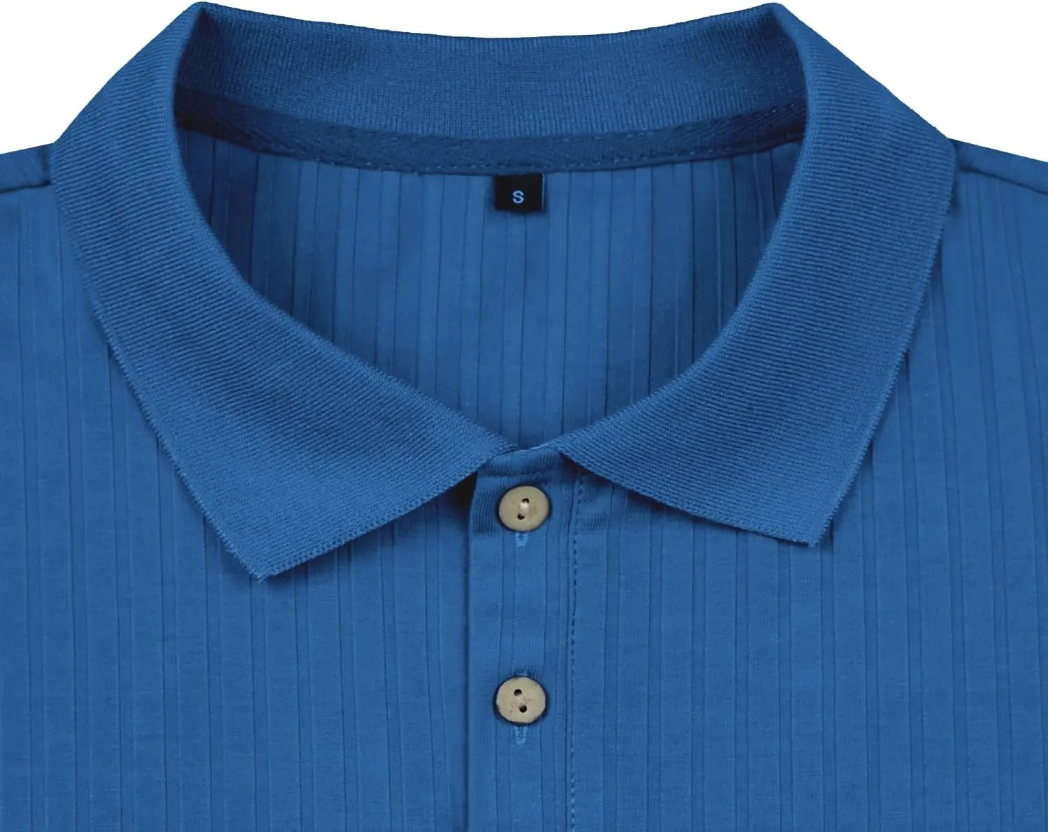 LOGEEYAR Men's Slim Fit Muscle Polo Shirts - Short Sleeve Ribbed Stylish Tees for Casual Everyday Wear