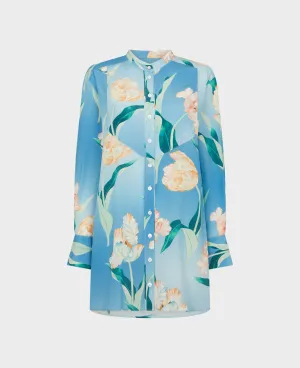 Longline Liberty Print Shirt with Bib