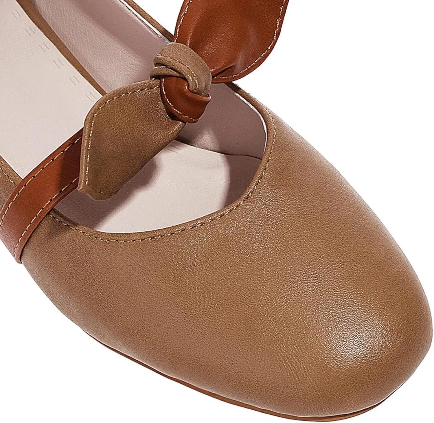 Mary Jane Oxford Women's High Heels Sweet Loose Closed Square Toe Shoes for Girls and Women Block High Heels