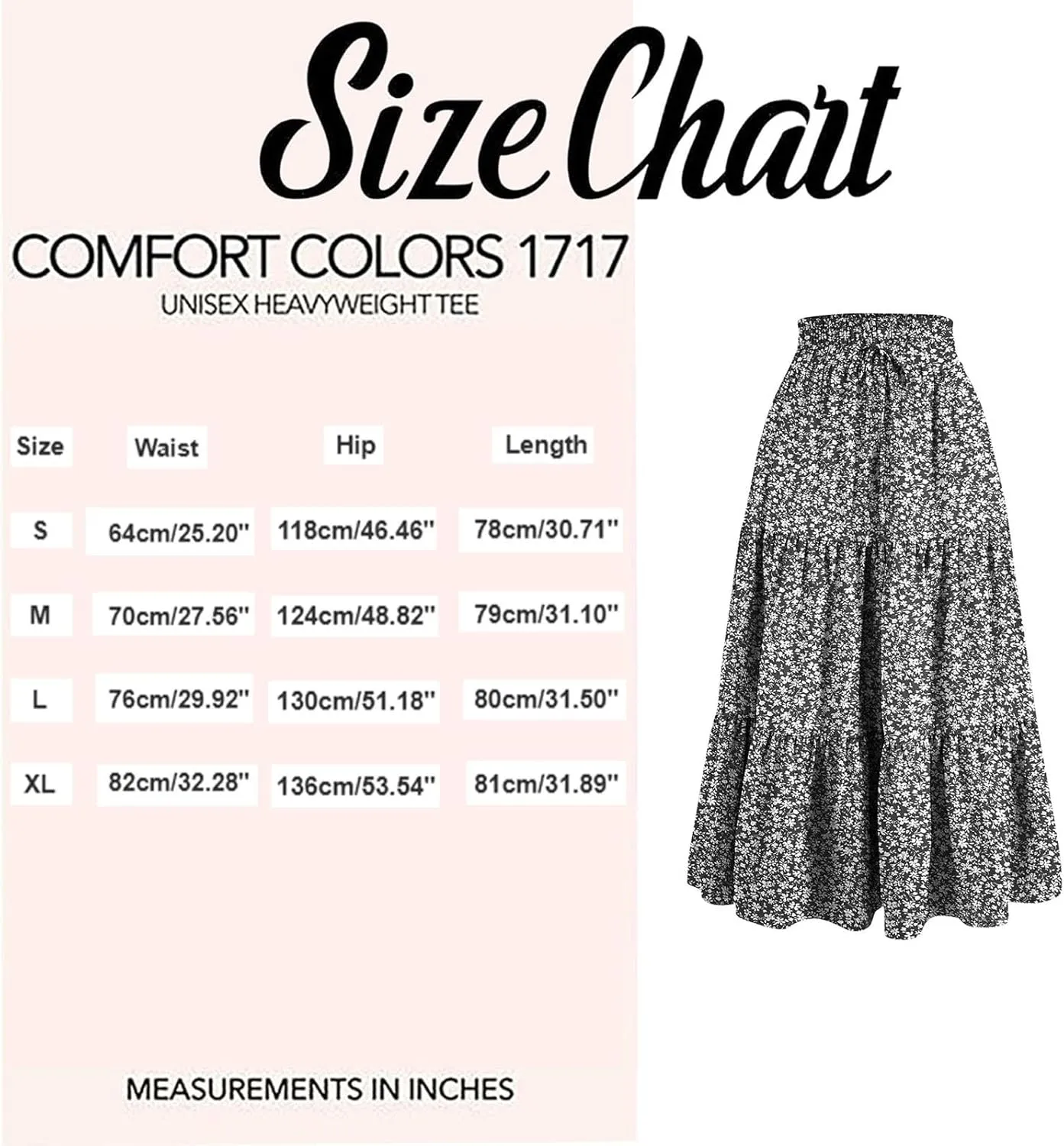 Maxi Skirts for Women 2025 Floral Boho Comfy Tiered Elastic High Waisted Vacation A-Line Flowy Swing Long Skirt