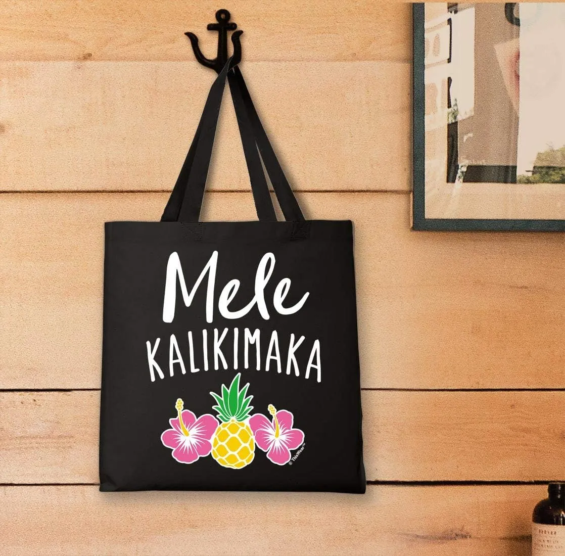 Mele Kalikimaka Hawaiian Christmas Song Canvas Tote Bag