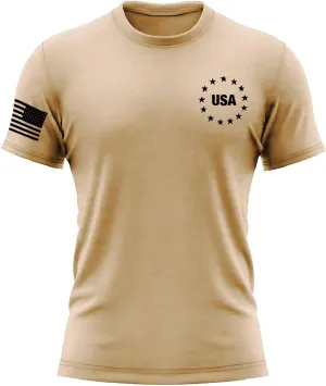 Mens 4th of July Shirts Tops Independence Day 1776 USA Patriotic T-Shirt Fashion American Flag Stars Graphic Tee Shirt