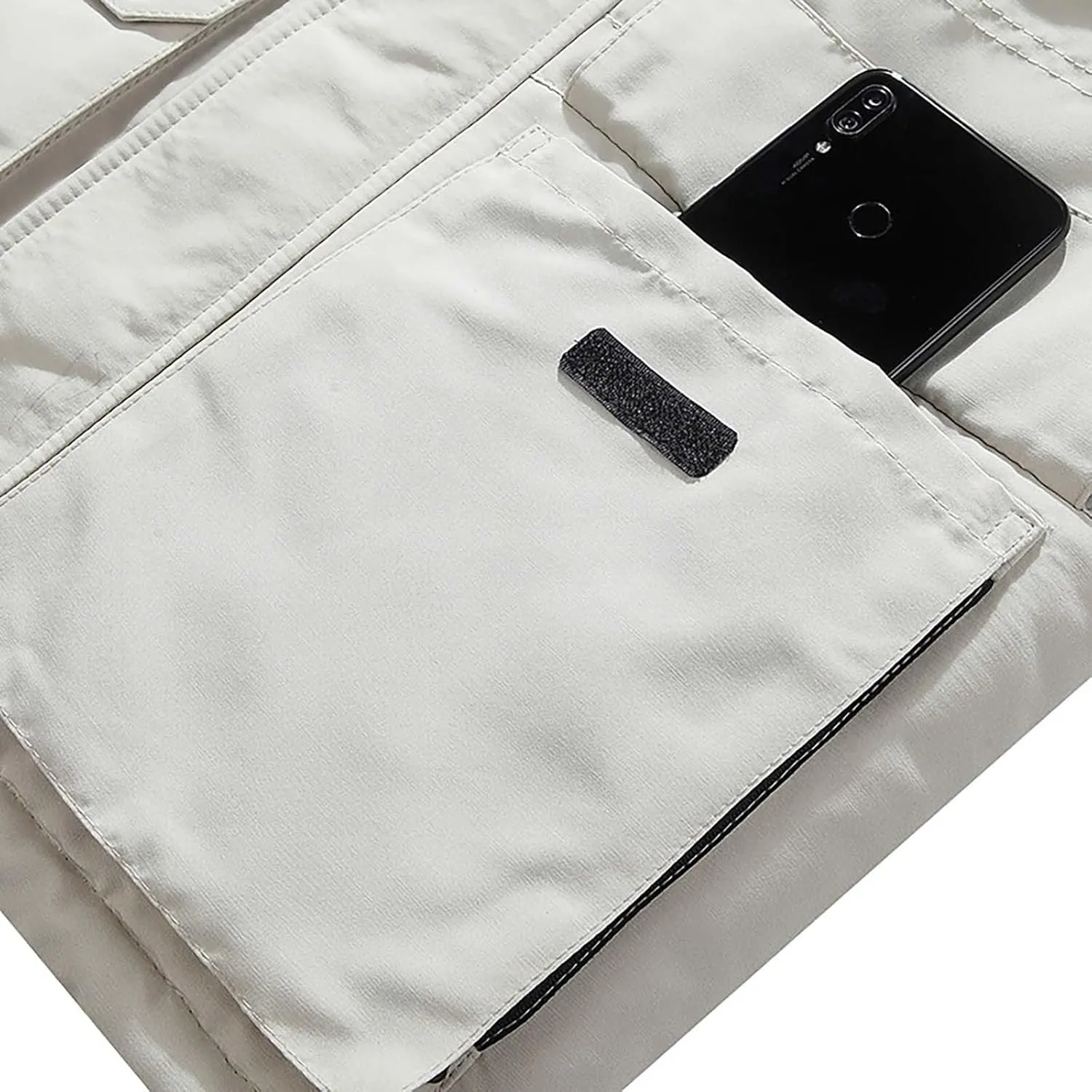 Men's Autumn Winter Coat Jacket Casual Plus Size Light Zip Pocket Cotton Padded Warm Soft Jacket Coat Solid Top